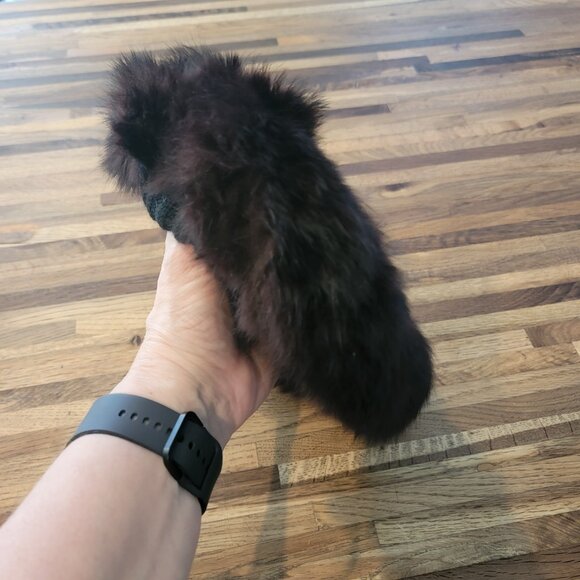 Vintage Ladies Mahogany Brown Real Fur Beret/Hat - Picture 11 of 13